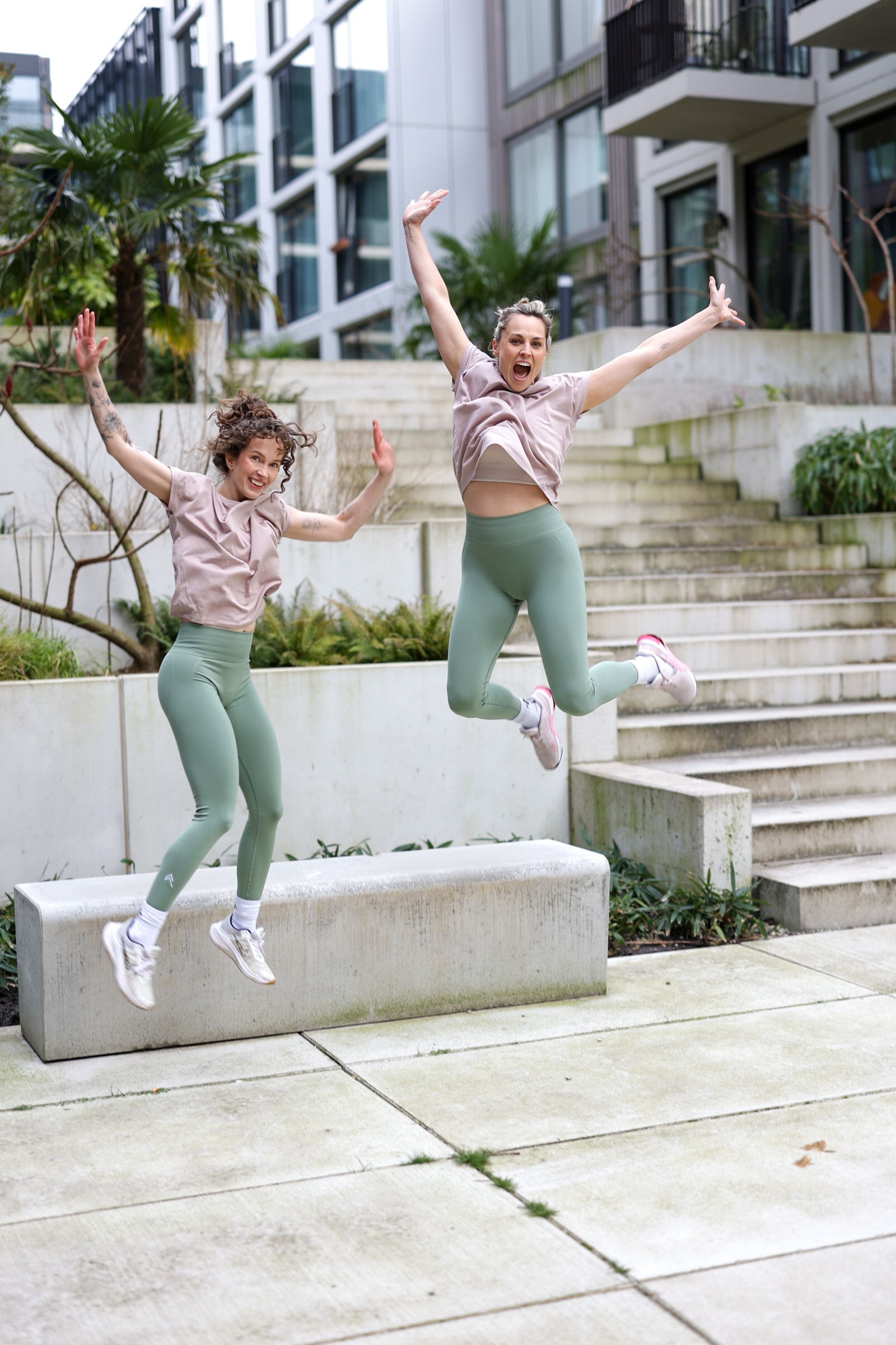 WeWomen founders celebrating together outdoors
